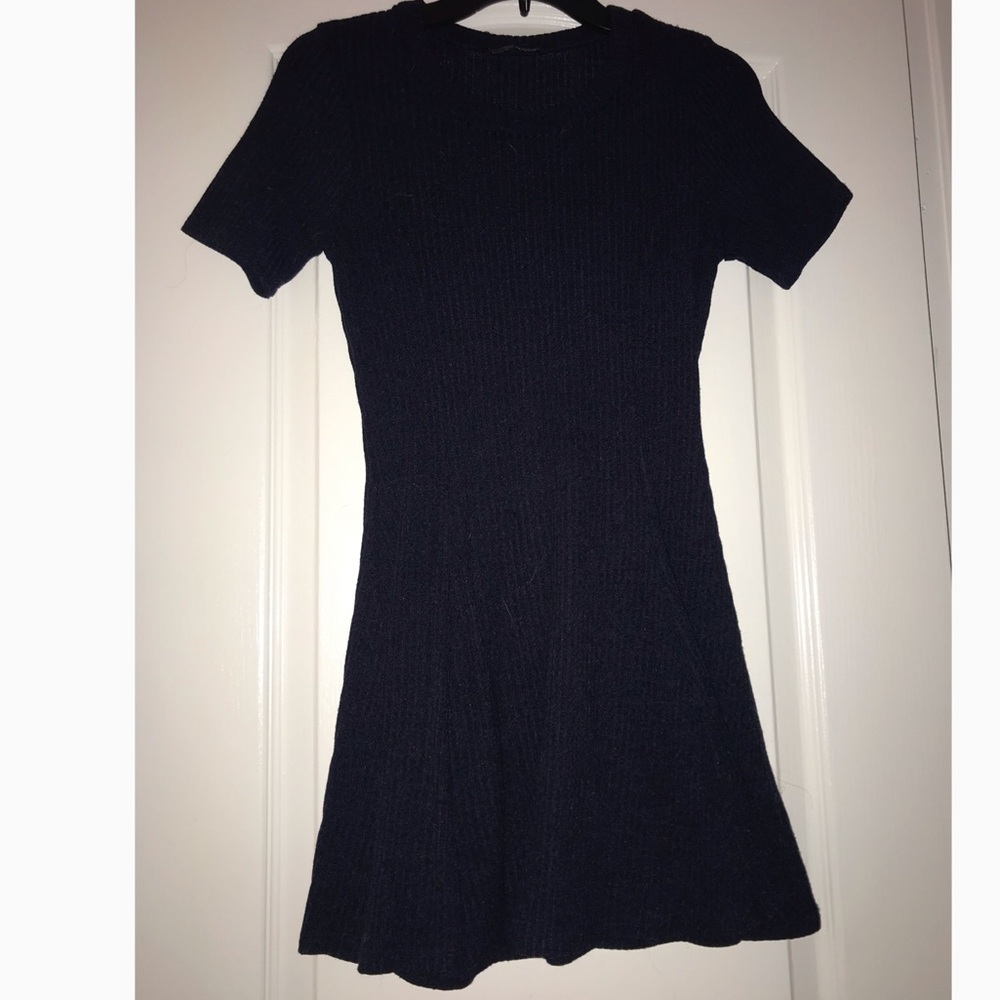 Navy skater dress